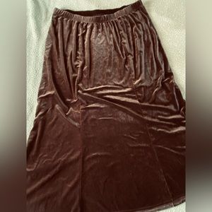 Dialogue, 2X, Brown Skirt, Plus Size
